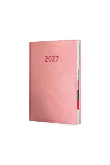 Kalendarz 2027 A4 Agenda Dzienny Pudrowy R�