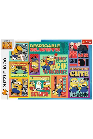 Puzzle 1000 el. Szalone przygody Minionk�w Trefl