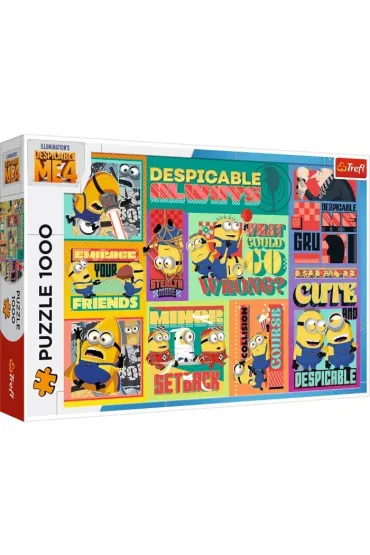 Puzzle 1000 el. Szalone przygody Minionk�w Trefl