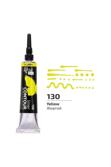 Rosa Farba akrylowa kontur universal fluor yellow 20ml 20 ml