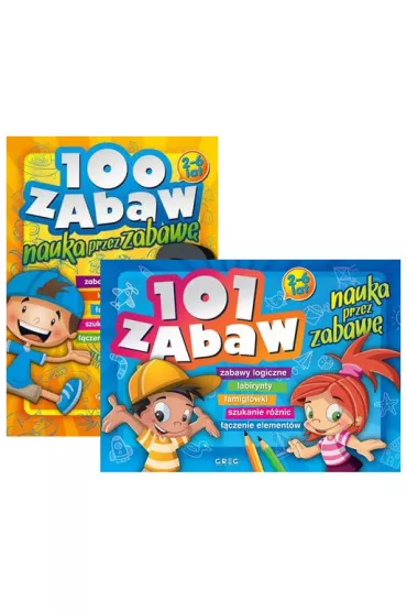 Pakiet Nauka przez zabaw�: 100 zabaw, 101 zabaw - Ewa Sajek