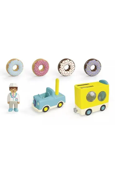 Playmobil Junior Szalony Donut Truck z funkcj� uk�adania i sortowania 71702