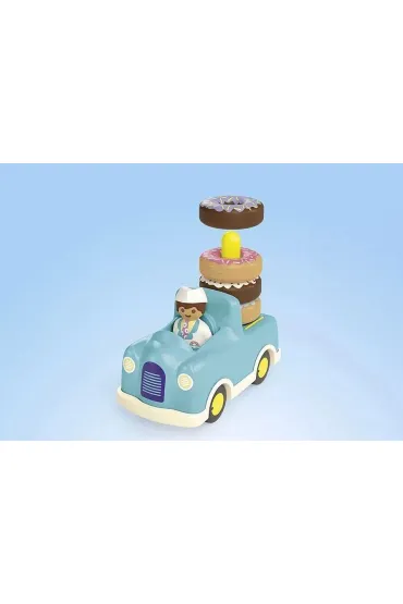 Playmobil Junior Szalony Donut Truck z funkcj� uk�adania i sortowania 71702