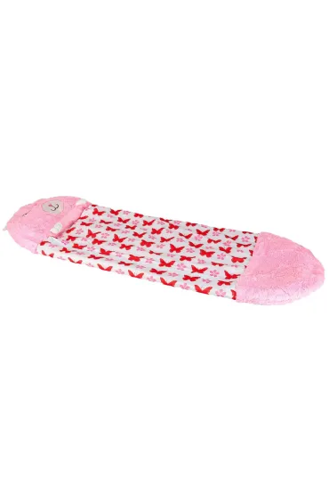 �piw�r do spania dla dzieci turystyczny poduszka 2w1 125x50cm r�owy