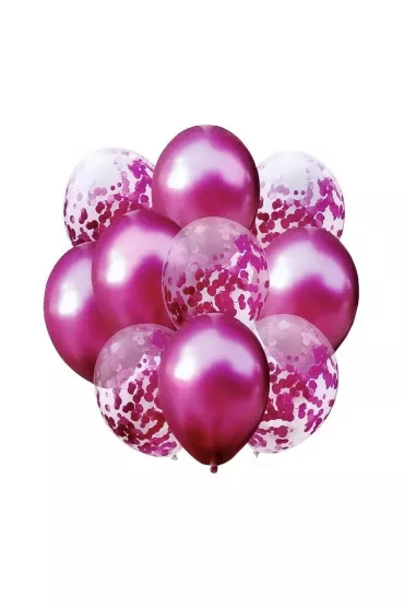 Mk Trade Balony r� metalik i konfetti 10 szt.