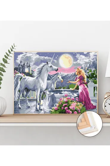 Twoje Hobby Plakaty Malowanie po numerach - Jednoro�ec 40 x 50 cm