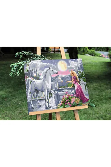 Twoje Hobby Plakaty Malowanie po numerach - Jednoro�ec 40 x 50 cm