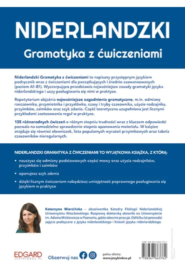 Niderlandzki. Gramatyka z �wiczeniami. Poziom A1-B1 - Katarzyna Wierci�ska