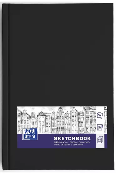 Oxford Szkicownik Sketchbook szyty A6 96 kartek