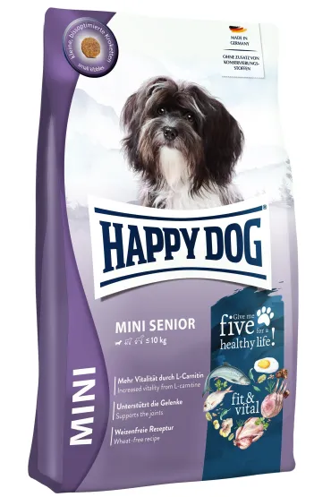 HappyDog Mini Senior, karma sucha, dla starszych ps�w ma�ych ras 800 g