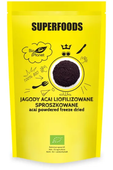 Bio Planet Jagody acai liofilizowane sproszkowane 100 g Bio