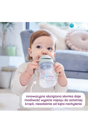 b.box Bidon ze s�omk�, sza�wiowy 240 ml
