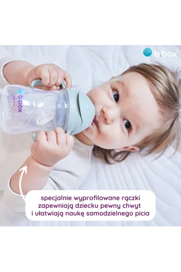 b.box Bidon ze s�omk�, sza�wiowy 240 ml