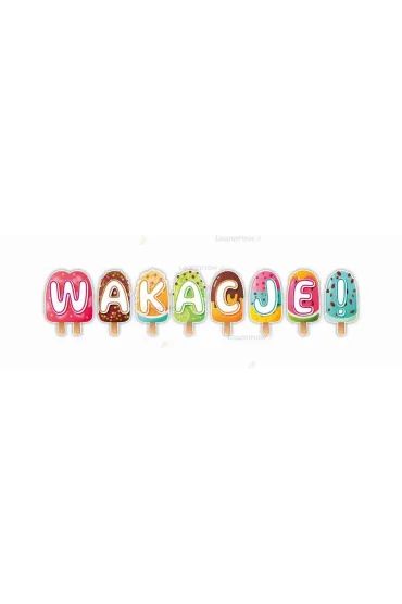 LearnHow Dekoracja klasowa - Wakacje czas start 18el