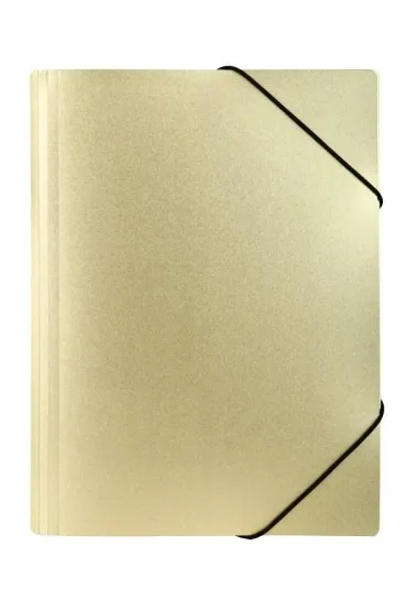 Biurfol Teczka z gumk� A4 PP stardust gold
