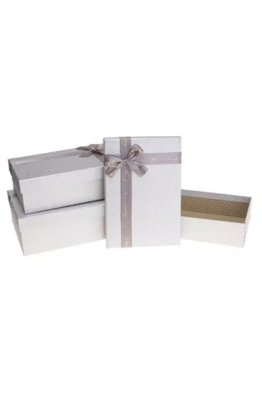 Rozette Zestaw pude�ek (S: 24*17*6.5 M: 26*19*8 L: 29*21*9 cm) 3 szt.