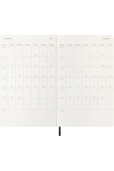 Kalendarz 2026 12M Moleskine L mi�kka oprawa dzienny Sapphire Blue 13x21cm