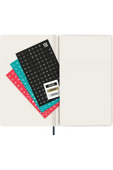 Kalendarz 2026 12M Moleskine L mi�kka oprawa dzienny Sapphire Blue 13x21cm