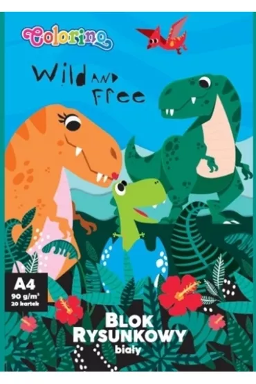 Patio Colorino Blok Rysunkowy Bia�y A4/20k 90g - Dino
