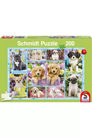 Puzzle 200 el. Szczeniaczki Schmidt