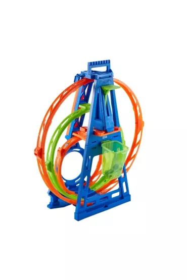 Hot Wheels Tor samochodowy Action Potr�jna p�tla. Zestaw HMX37 Mattel
