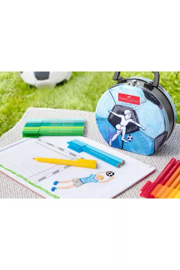 Faber-Castell Flamastry connector walizka football 33 szt.