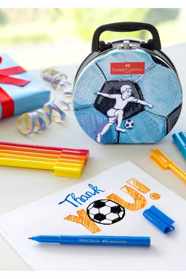 Faber-Castell Flamastry connector walizka football 33 szt.