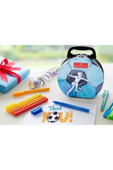 Faber-Castell Flamastry connector walizka football 33 szt.