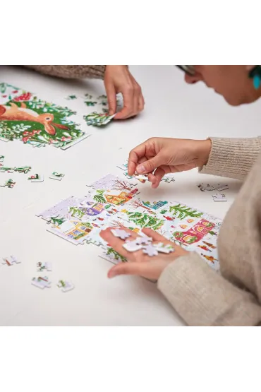 Puzzle Puzzlove CzuCzu 150 el. Zimowe spotkania Bright Junior Media
