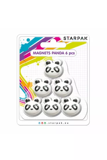 Starpak Magnesy Panda 6 szt.