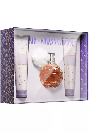 Ariana Grande Ari zestaw dla kobiet woda perfumowana spray + balsam do cia�a + �el pod prysznic 3 x 100 ml
