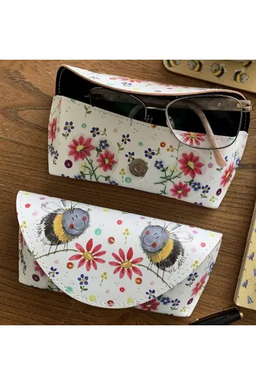 Alex Clark Etui na okulary GL01 Pszczo�y i kwiaty