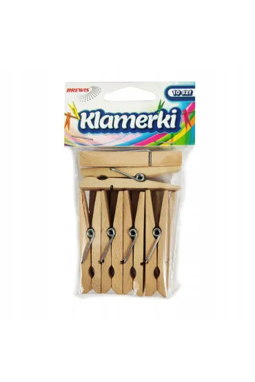 Brewis Klamerki ozdobne 6 cm naturalne SPN60 10 szt.