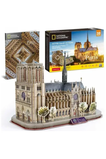 Puzzle 3D. 128 el. National Geographic. Notre-Dame Cubic Fun