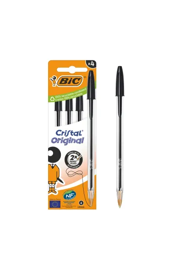 BiC Cristal Original D�ugopis 4 szt.