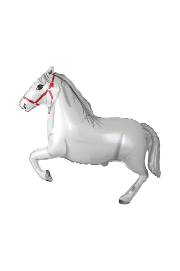 Godan Balon foliowy Ko� w galopie bia�y 61cm