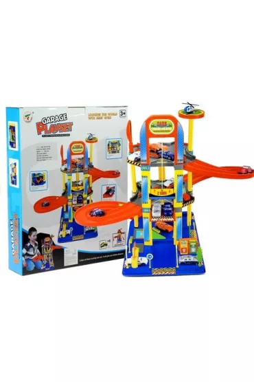 Parking wielopoziomowy zje�d�alnia + 6 aut LeanToys