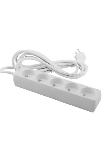 Przed�u�acz 5-gniazdowy z uziemieniem 3m+Z (3x1.5mm2) EcoLight M20555 bia�y