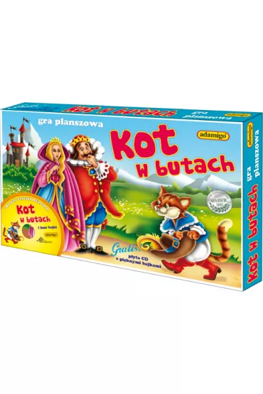 Kot w butach. Gra planszowa + p�yta CD z pi�knymi bajkami