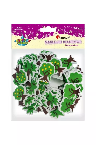 Titanum Naklejki piankowe drzewa 70 szt.
