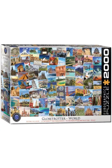 Puzzle 2000 el. Globetroter, �wiat Eurographics