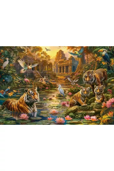 Puzzle 1000 el. Tigers Paradise Castorland