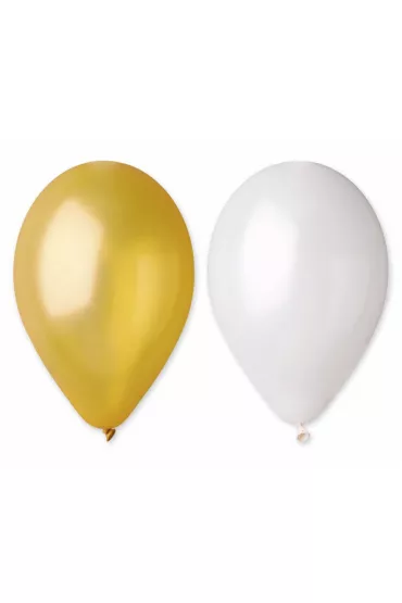 Godan Balony metaliczne mix z�oto-per�owe 50 szt.