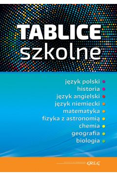 Tablice szkolne jzyk polski, historia, jzyk angielski, jzyk niemiecki, matematyka, fizyka z astronomi, chemia, geografia, biologia