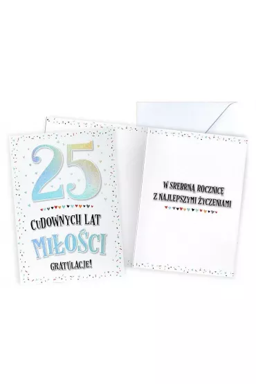 Kukartka Karnet Rocznica �lubu 25