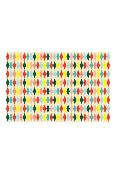 PartyDeco Obrus papierowy Romby 180x120cm