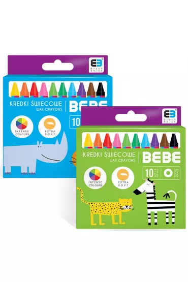 Interdruk Kredki �wiecowe BB Kids 10 kolor�w
