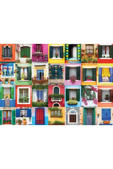 Puzzle 1000 el. �r�dziemnomorskie okna Eurographics