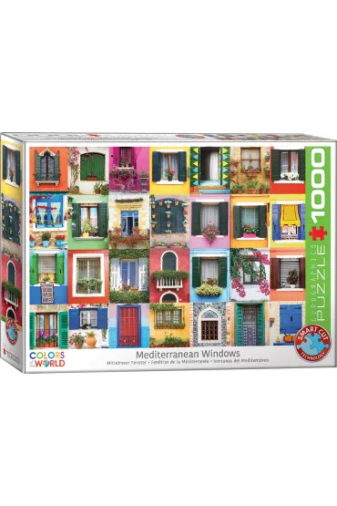 Puzzle 1000 el. �r�dziemnomorskie okna Eurographics