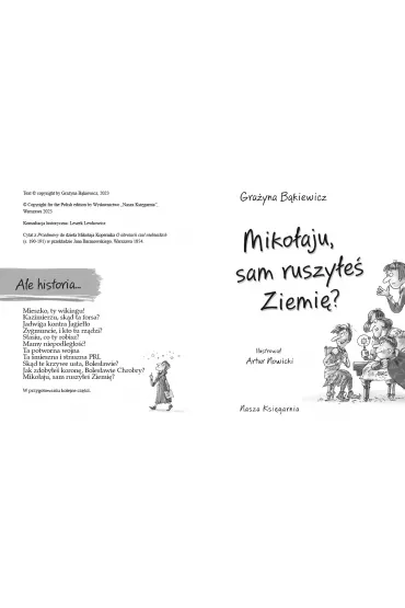 Miko�aju, sam ruszy�e� Ziemi�? Ale historia... - Gra�yna B�kiewicz